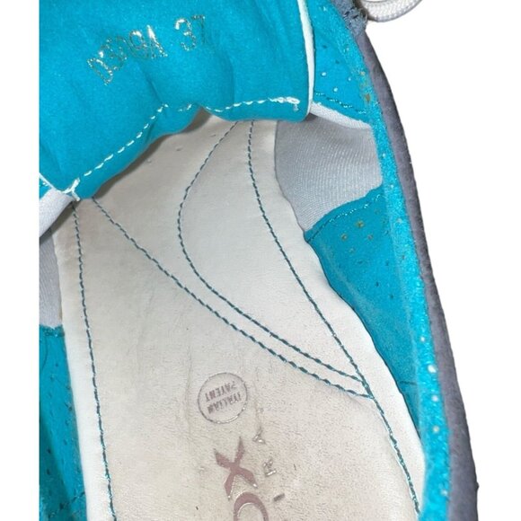 Geox Respira D3209A Leather Athletic Running Flat Sneakers Sz 37 EU (6.5 US) Wom - Picture 6 of 12